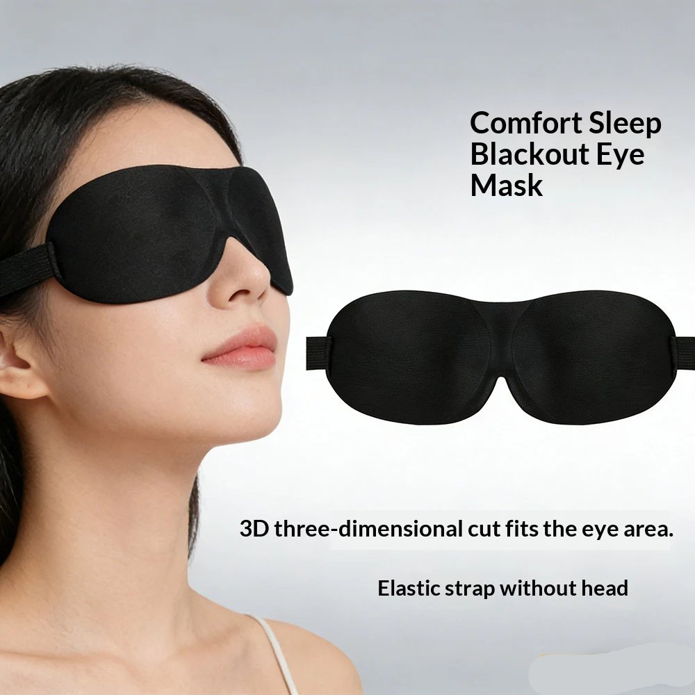 Breathable 3D Adjustable Sleep Mask – Blocks Light, Allows Air Circulation for Eyes, Unisex Comfort Fit Breathable 3D Adjustable Sleep Mask – Blocks Light, Allows Air Circulation for Eyes, Unisex Comfort Fit