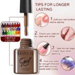 Rocklon 6Pcs/set 7ml Coffee Series Gel Nail Polish Kit 125 Colors Manicure Semi Permanent Soak Off UV Nail Art Gel Varnish - Image 5