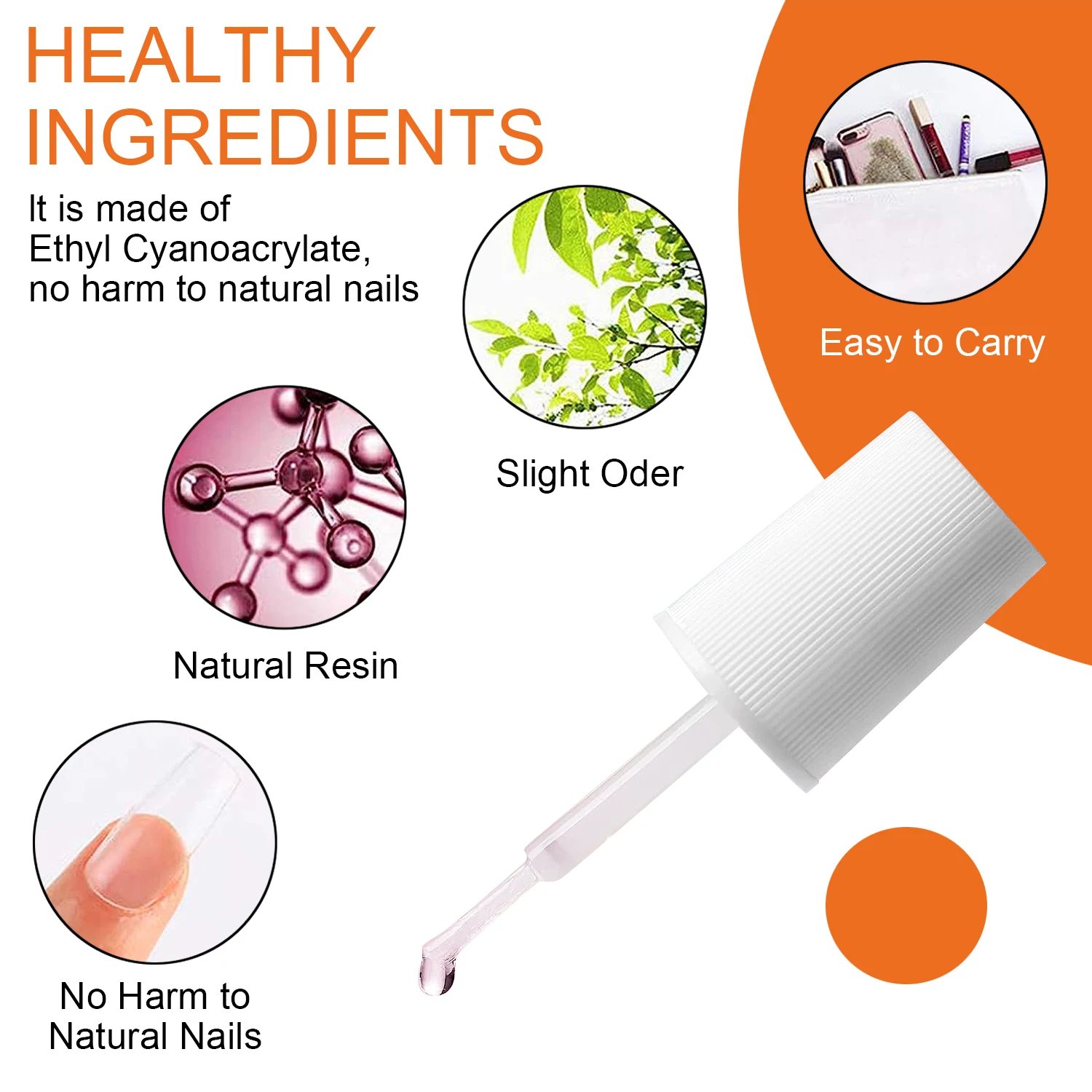 Rocklon 7g Super Strong Nail Glue For False Nail Tips, Acrylic Nails,Press On Nails,Fake Nails Art Decoration Lasting Adhesion