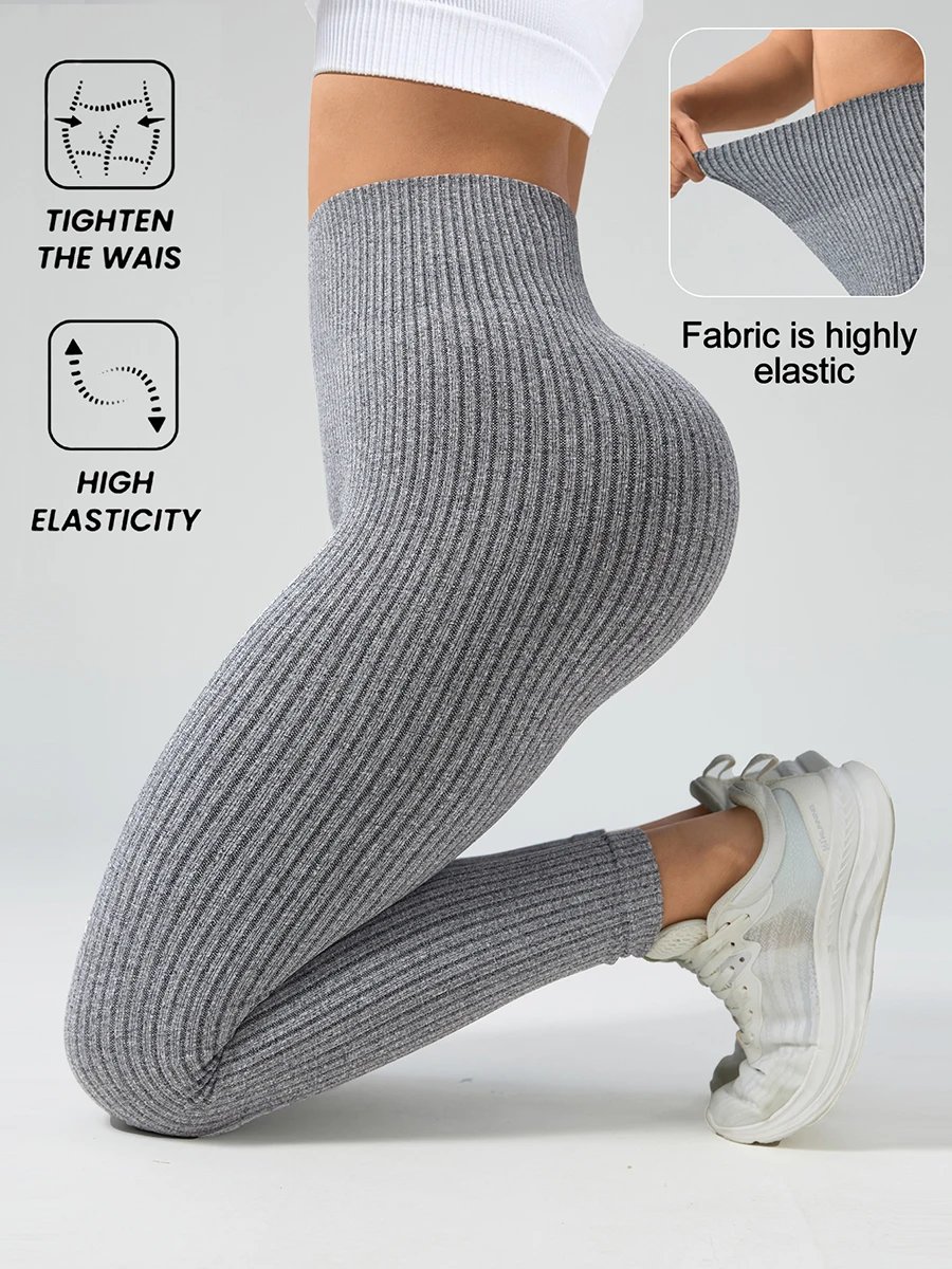 Rocklon Women Sports Leggings Seamless Yoga Pants w/Tummy Control Sportswear Woman Gym Leggings Women's Trousers Fitness Female Clothing