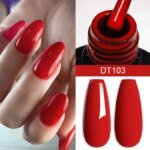 Rocklon 7ml Wine Red Gel Nail Polish Long-Lasting French Style Gel Nail Supplies For Manicure DIY Design Nail Art Varnish - Image 4