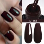 Rocklon 7ml Wine Red Gel Nail Polish Long-Lasting French Style Gel Nail Supplies For Manicure DIY Design Nail Art Varnish - Image 3