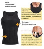 Rocklon Men Body Shaper Slimming Compression Vest Undershirt Seamless Waist Trainer Tank Top Belly Control Weight Loss Shapewear - Image 4