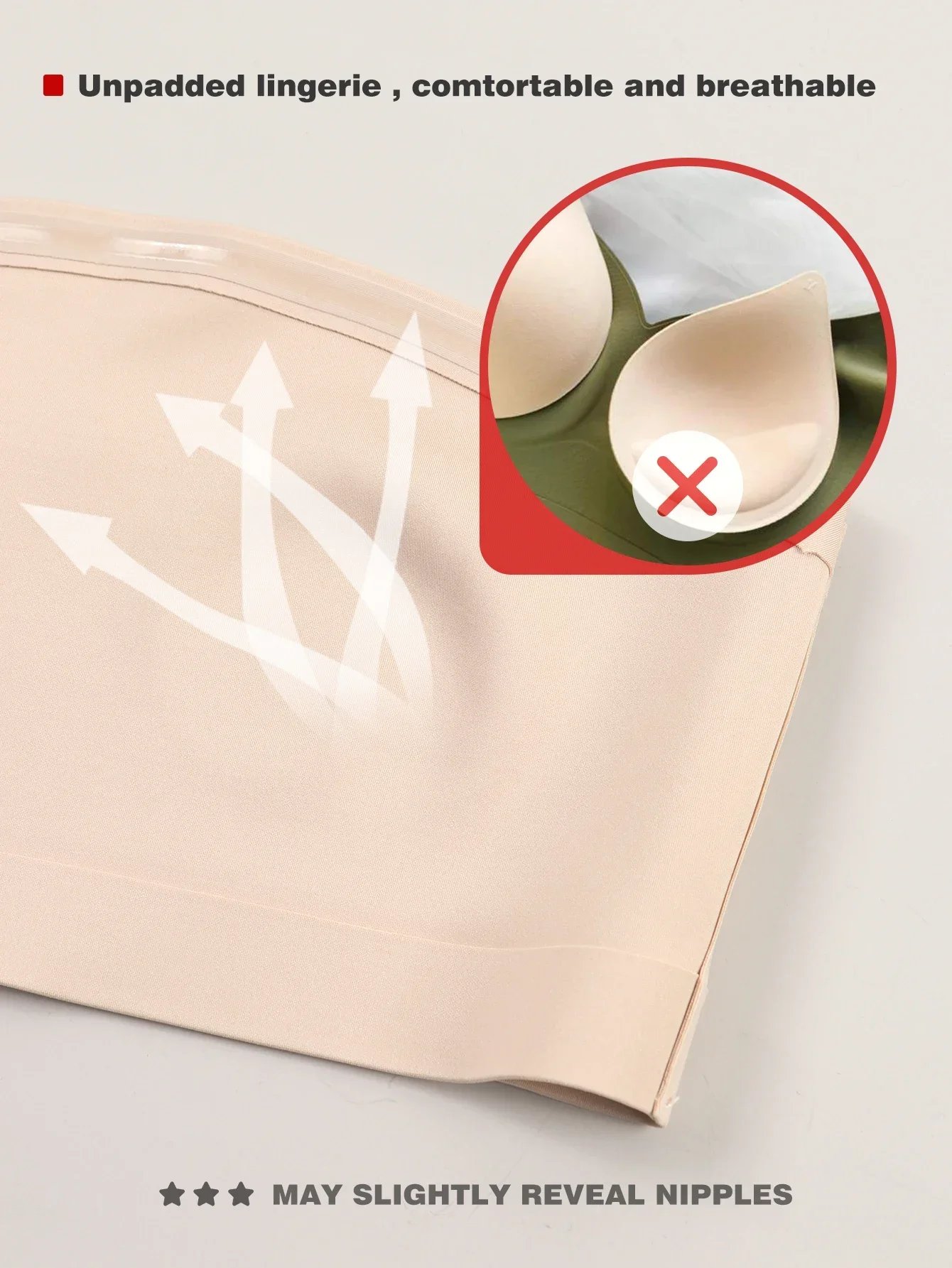 Rocklon Women's Strapless No Padding Seamless Front Button Bra Comfortable Smooth Underwear