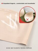 Rocklon Women's Strapless No Padding Seamless Front Button Bra Comfortable Smooth Underwear - Image 5