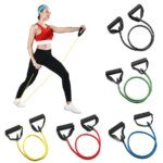 Rocklon 5 Levels Pull Rope Fitness Elastic Bands Resistance Bands with Handles Training Exercise Tube Band  Workouts Strength Equipment - Image 6