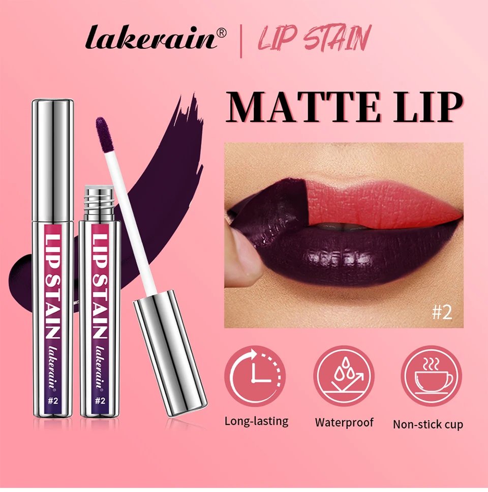 Rocklon Lip Stain Blading Peel Off and Reveal Kit Long Lasting 3pcs Rose Waterproof Pink Lip Tint Transfer Proof Natural Lip Stain Kit