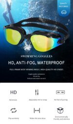 Unisex Adult Swimming Goggles – Anti-Fog Swim Glasses for Men & Women – Adjustable Silicone Waterproof Professional Swim Eyewear - Image 6