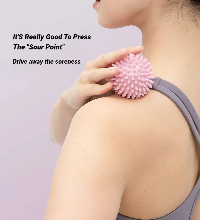 Rocklon 6CM Sport Massage Ball Myofascial Release Massager Spiky Deep Tissue Trigger Point Muscle Recovery Pain Relief Durable Hedgehog