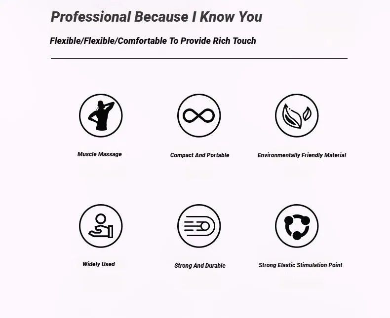 Rocklon 6CM Sport Massage Ball Myofascial Release Massager Spiky Deep Tissue Trigger Point Muscle Recovery Pain Relief Durable Hedgehog