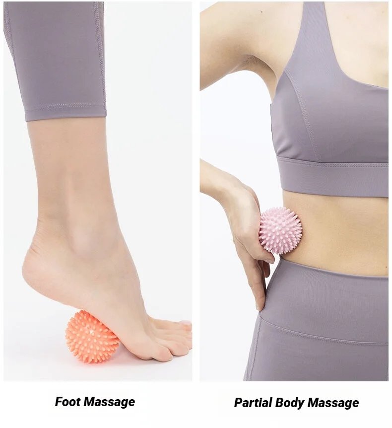 Rocklon 6CM Sport Massage Ball Myofascial Release Massager Spiky Deep Tissue Trigger Point Muscle Recovery Pain Relief Durable Hedgehog