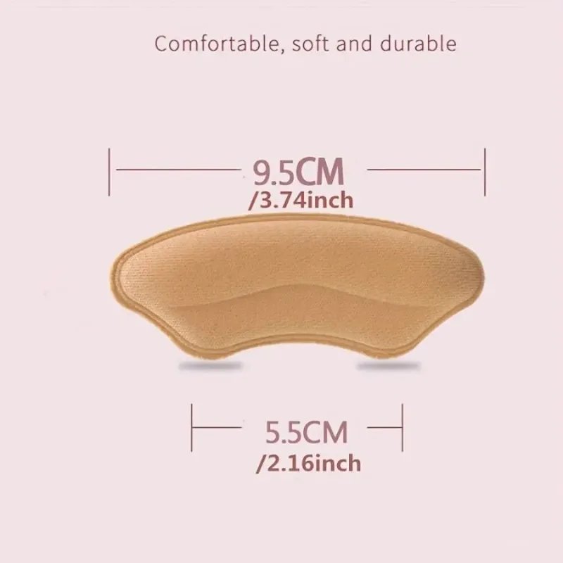 Rocklon 8-Pack Heel Pads for Too Big Shoes Self-Adhesive Heel Protectors Cushion Inserts Improve Fit Comfort Prevent Slippage Blisters