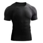 Rocklon Fitness clothes men's outdoor sports quick drying short sleeved t-shirt training pro running stretch tight fitting clothes yoga - Image 4