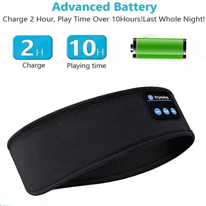 Rocklon bluetooth sleep headset wireless headphones music eye mask sleep sports headband outdoor running yoga headband