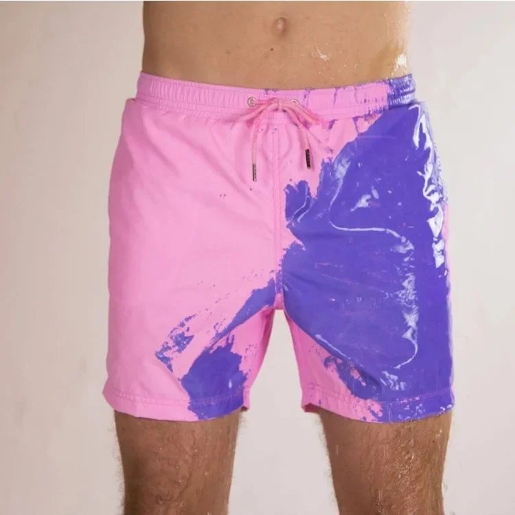 Summer Color Changing Swimwear for Man S-3XL Beach Shorts Swim Trunks Pants Change Color When Exposed To Water Shorts