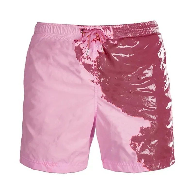 Summer Color Changing Swimwear for Man S-3XL Beach Shorts Swim Trunks Pants Change Color When Exposed To Water Shorts