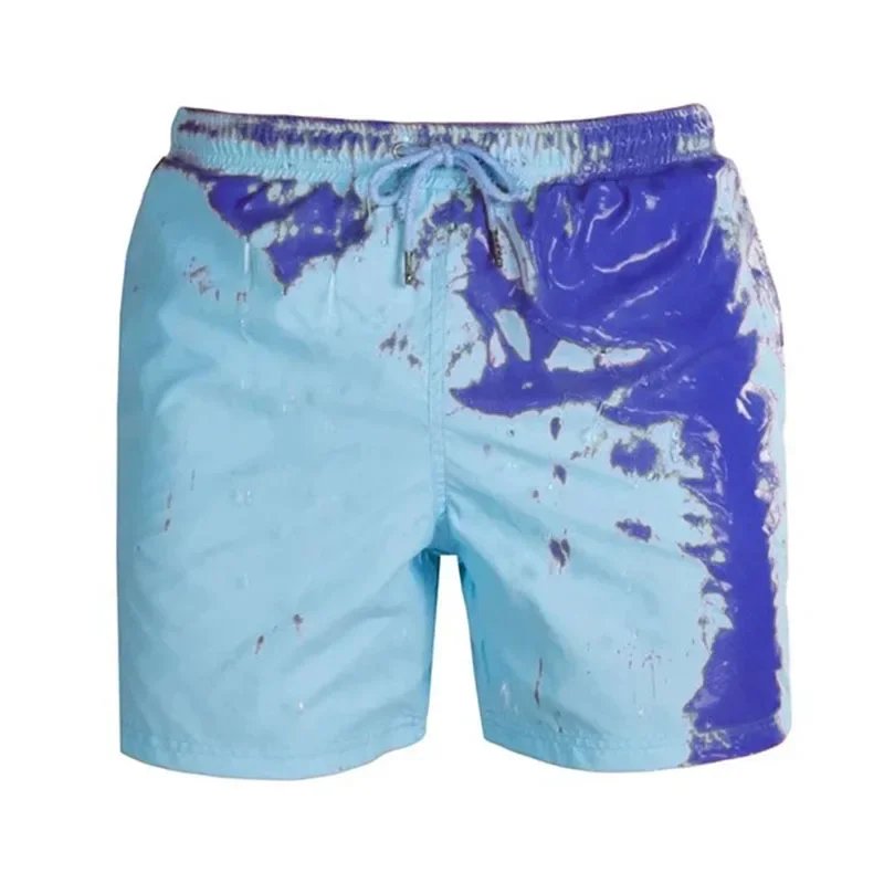Summer Color Changing Swimwear for Man S-3XL Beach Shorts Swim Trunks Pants Change Color When Exposed To Water Shorts