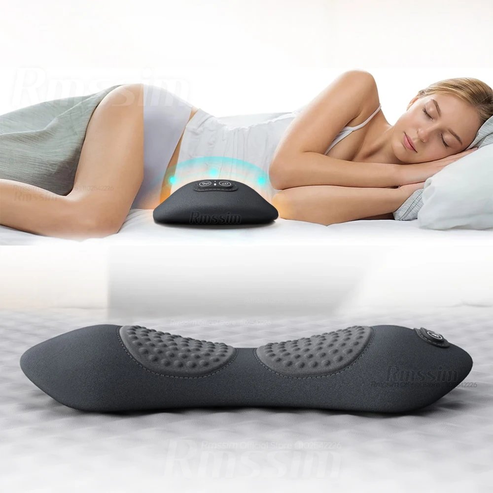 Back Pillow Bed Sleeping Waist Protection Pad Lying Flat Waist Relief Waist Support Heating Vibrating Electric Massage Pillow