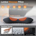 Back Pillow Bed Sleeping Waist Protection Pad Lying Flat Waist Relief Waist Support Heating Vibrating Electric Massage Pillow - Image 6