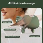 4D Bionic Finger Neck Shoulder Massager Wireless Neck Cervical Trapezius Kneading Massage Shawl Brushless Motor Neck masajeador - Image 5