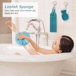 Exfoliating Body Scrubber Set - Includes Back Scrubber, Bath Glove And Shower Bath Sponge Loofah - Image 6