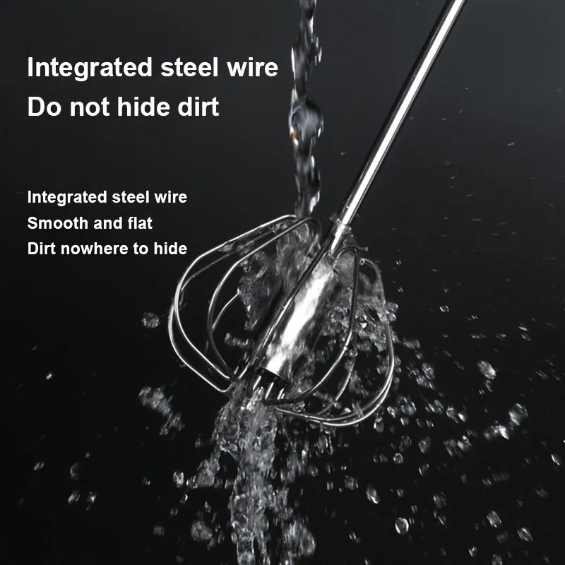 Stainless Steel Egg Beater Durable Semi-Automatic Mixer for Effortless Egg Cream Mixing Stirring and Beating for Kitchen Baking