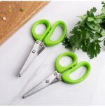 Multi-functional Stainless Steel 3/5 Layer Kitchen Scissors Pepper Shredded Chopped Scallion Cutter Laver Cut Cooking Tool - Image 6