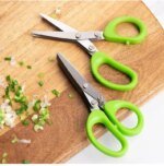 Multi-functional Stainless Steel 3/5 Layer Kitchen Scissors Pepper Shredded Chopped Scallion Cutter Laver Cut Cooking Tool - Image 4