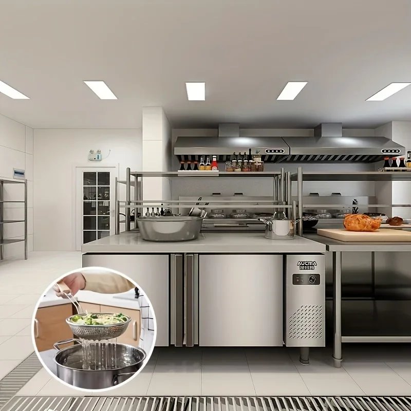 Stainless Steel Colander with Wooden Handle - Fine Mesh Skimmer Spoon for Cooking, Food Prep  Grease Filtering for Pasta Noodles