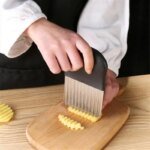 Stainless Steel Potato Chip Slicer Dough Vegetable Fruit Crinkle Wavy Slicer Knife Potato Cutter Chopper French Fry Maker Tool - Image 5