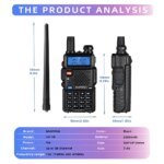 Baofeng UV-5R USB Lange Afstand Dual Band Ham Amateur Met Vhf Uhf Fm CB 128CH 2200mAh portable Handheld long range Two Way Radio - Image 4