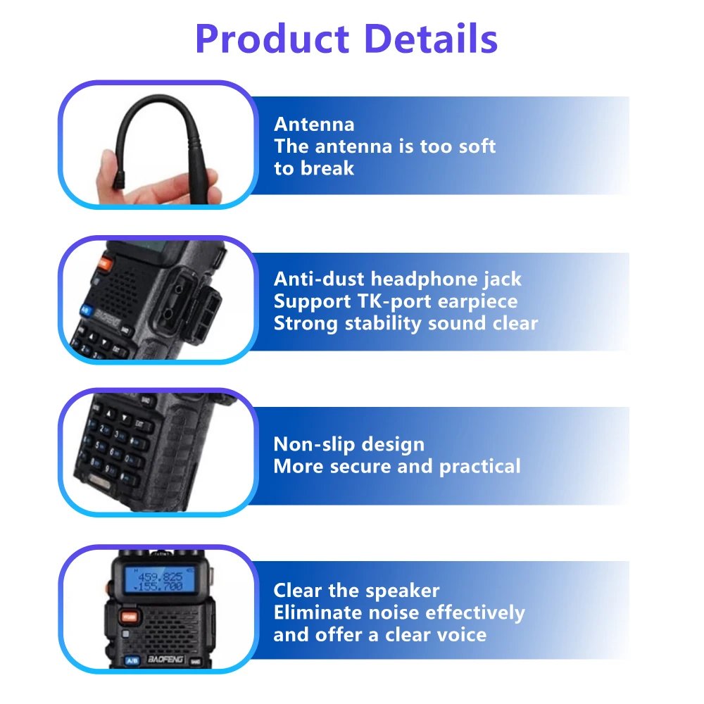 Baofeng UV-5R USB Lange Afstand Dual Band Ham Amateur Met Vhf Uhf Fm CB 128CH 2200mAh portable Handheld long range Two Way Radio Baofeng UV-5R USB Lange Afstand Dual Band Ham Amateur Met Vhf Uhf Fm CB 128CH 2200mAh portable Handheld long range Two Way Radio