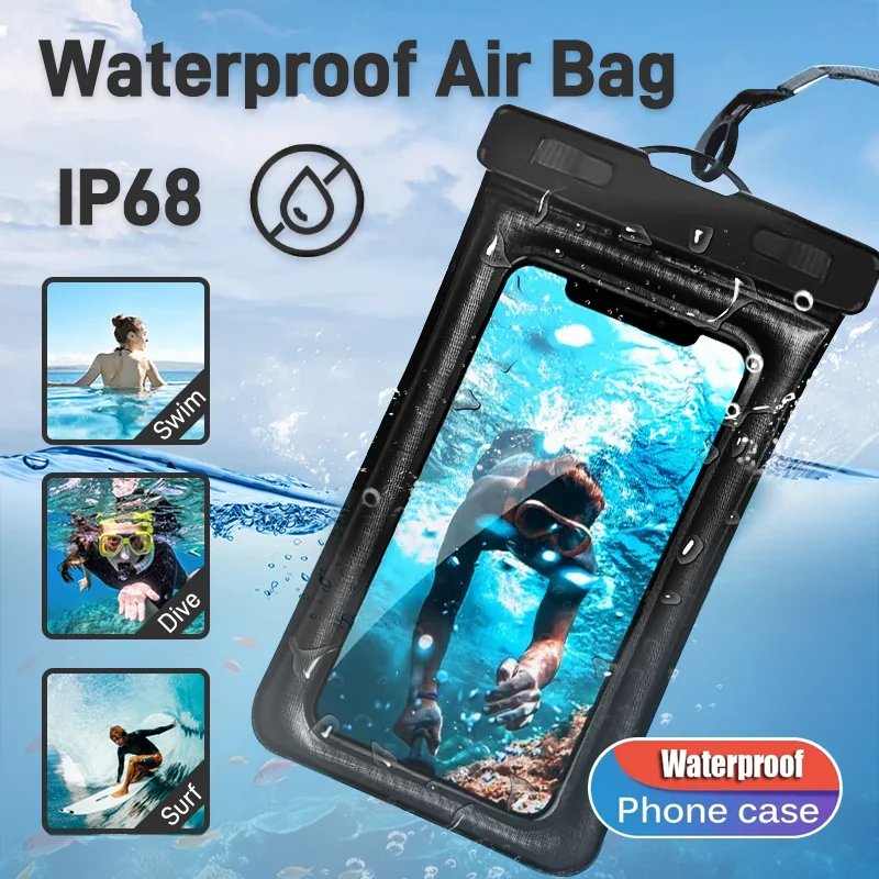 13243-nasyy1.png IP68 Universal Waterproof Phone Cases Bag For iPhone 16 15 14 13 12 11 Pro Max X Xiaomi Samsung S24 Ultra Swim Cover Accessories - Image 1