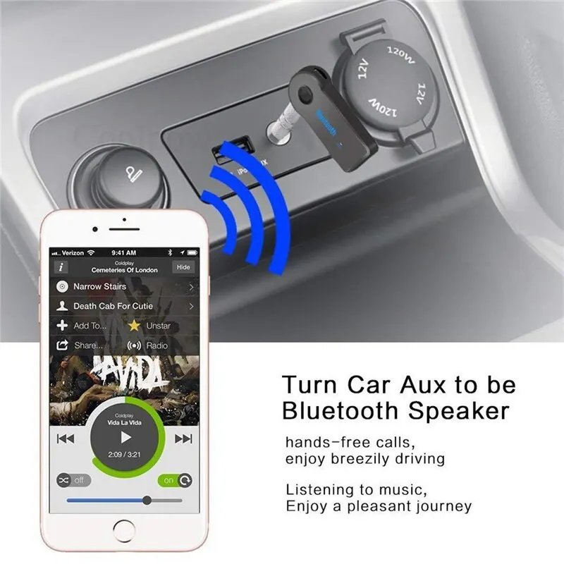 Aux Car Bluetooth 5.0 Receiver 3.5mm 3.5 AUX Jack Stereo Music Audio Car Transmitter Speaker Amplifier Wireless Adapter with Mic Aux Car Bluetooth 5.0 Receiver 3.5mm 3.5 AUX Jack Stereo Music Audio Car Transmitter Speaker Amplifier Wireless Adapter with Mic