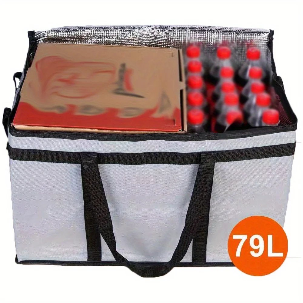 1 Set (Bag & Bottom), XXXL Large Capacity Reusable Warming Bag with Removable Hard Bottom, 3 Layers Insulated Pizza Delivery Bag 1 Set (Bag & Bottom), XXXL Large Capacity Reusable Warming Bag with Removable Hard Bottom, 3 Layers Insulated Pizza Delivery Bag