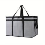 1 Set (Bag & Bottom), XXXL Large Capacity Reusable Warming Bag with Removable Hard Bottom, 3 Layers Insulated Pizza Delivery Bag - Image 6