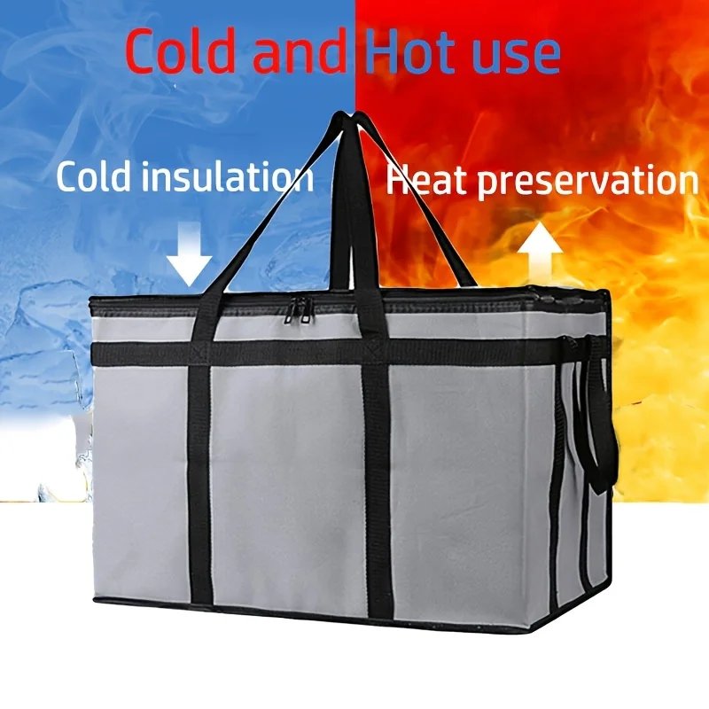 1 Set (Bag & Bottom), XXXL Large Capacity Reusable Warming Bag with Removable Hard Bottom, 3 Layers Insulated Pizza Delivery Bag 1 Set (Bag & Bottom), XXXL Large Capacity Reusable Warming Bag with Removable Hard Bottom, 3 Layers Insulated Pizza Delivery Bag
