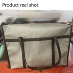 1 Set (Bag & Bottom), XXXL Large Capacity Reusable Warming Bag with Removable Hard Bottom, 3 Layers Insulated Pizza Delivery Bag - Image 4