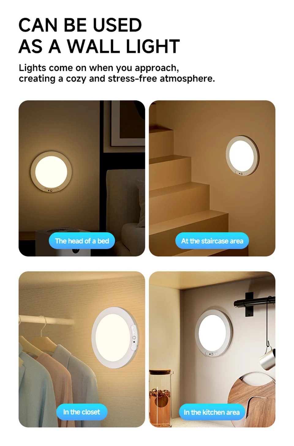 Motion Sensor Ceiling Light USB Type-C Rechargeable Magnetic Lamp Wireless Wall Lamp Remote LED Night Light For Kitchen Coatroom Motion Sensor Ceiling Light USB Type-C Rechargeable Magnetic Lamp Wireless Wall Lamp Remote LED Night Light For Kitchen Coatroom