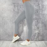 Yoga Fitness Women Leggings High Waist Tights with Pocket Gym Workout Running Stretchy Sexy Butt Liftting Casual Skinny Pants - Image 2