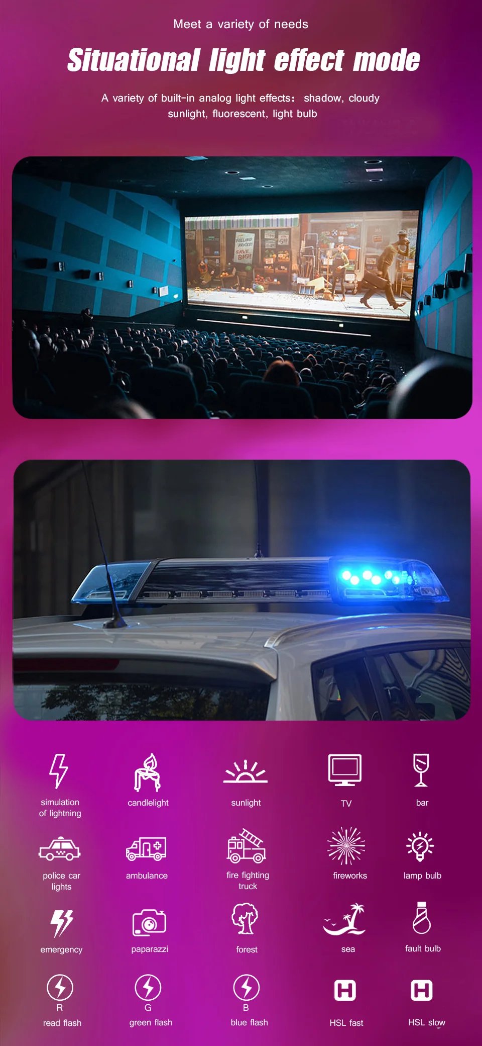 RGB LED Camera Light Full Color Output Video Lamp Kit Dimmable 2500K-8500K Bi-Color Panel Light CRI 95+ RGB LED Camera Light Full Color Output Video Lamp Kit Dimmable 2500K-8500K Bi-Color Panel Light CRI 95+