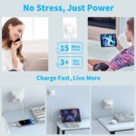 Rocklon 30W Fast Charger Set USB C Port Wall Charging 3.3Ft Type-C Braiding Data Cable for iPhone 16 15 Pro Max Plus ipad Samsung Xiaomi - Image 6