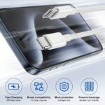 Rocklon 30W Fast Charger Set USB C Port Wall Charging 3.3Ft Type-C Braiding Data Cable for iPhone 16 15 Pro Max Plus ipad Samsung Xiaomi - Image 5