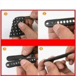 1pc Anti-Lost Car Keychain, Phone Number Card Keyring, Phone Number Plate, Lock Key Ring Auto Vehicle Key Chain, Car Accessories - Image 6