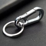 Unisex Key Chain Stainless Steel Gourd Buckle Carabiner Keychain Waist Belt Clip Keyring Anti-lost Ring Buckle Car Decor Gifts - Image 4