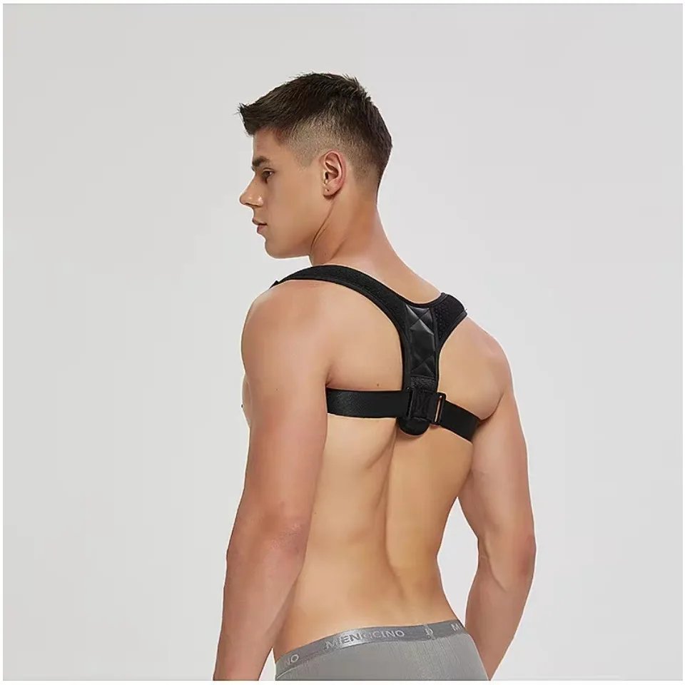 Rocklon Adjustable Posture Corrector for Men & Women, Comfortable Back Support Brace – Invisible Wearable for Office, Gym, Outdoor Activ