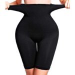 Women's High Waist Flat Angle Shaper Pants Postpartum Buttocks Lifting Body Shaping Pants Slim Shorts Waist Trainer