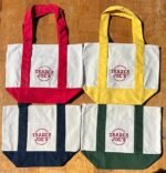 Trending Trader Joe's Mini Pastel Tote Bags (Spring Edition)Set of 1 Piece  Set of Four - Pink, Lavender, Light Green and Sky Blue - Image 3