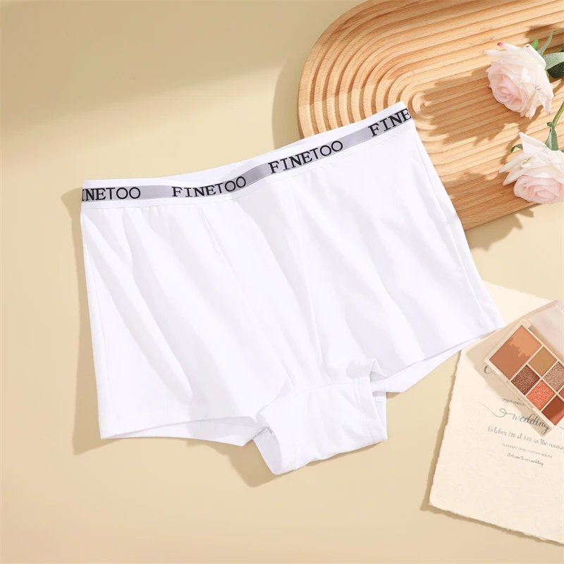 Rocklon 3Pcs Women's Panties Cotton Seamless Sports Boxers Underwear Female Solid Color Briefs Lingerie Intimate Underpant Finetoo S-XXL