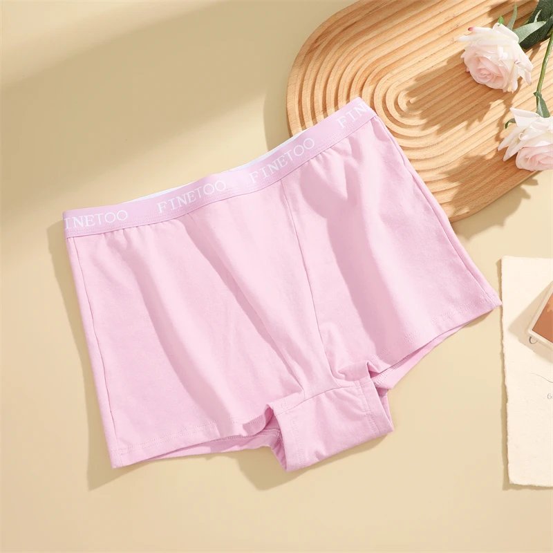 Rocklon 3Pcs Women's Panties Cotton Seamless Sports Boxers Underwear Female Solid Color Briefs Lingerie Intimate Underpant Finetoo S-XXL